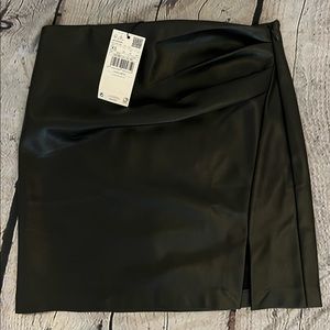 Mango Faux Leather Skirt NWT Size XS